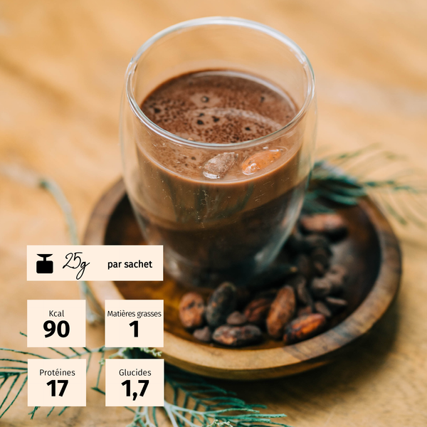 Chocolat chaud diététique - Boite de 5 sachets